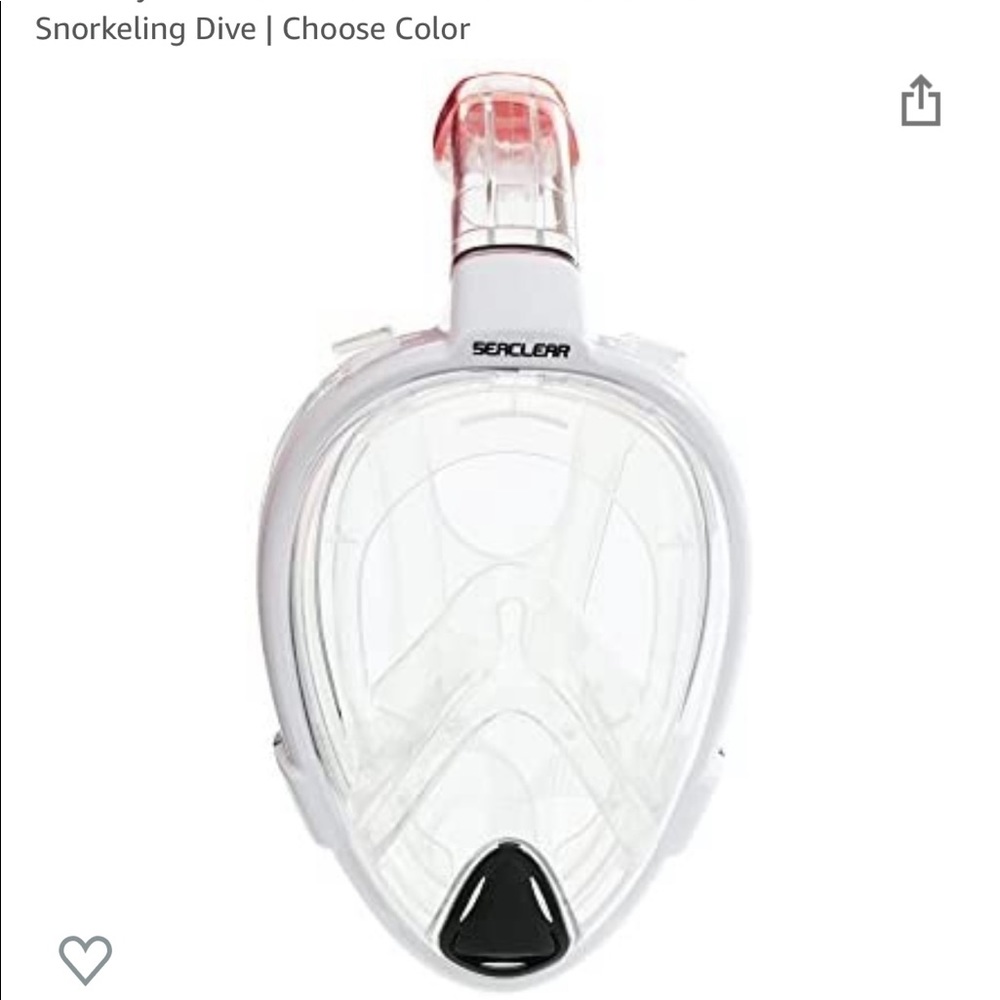 Full face snorkel mask for the beach